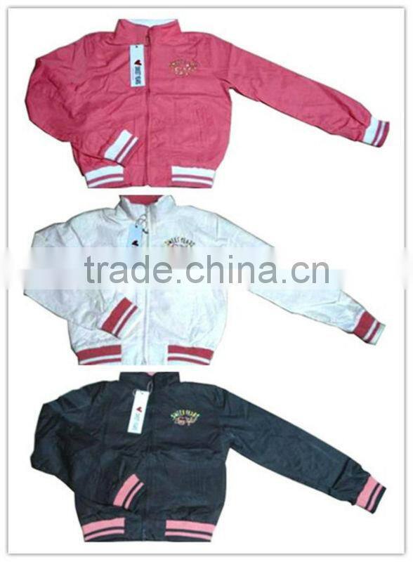 SY-01 apparel stock ladies cheap coating nylon jackets
