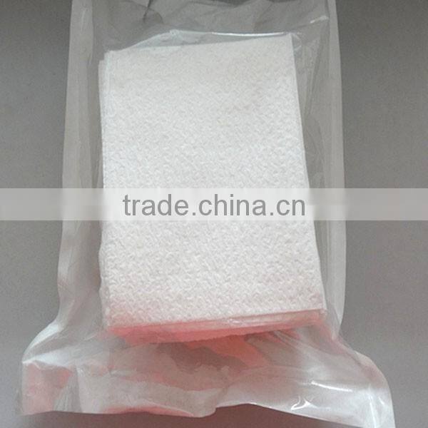 Supply carton packing C-fold surgical tissue