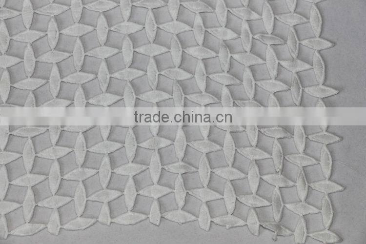 Embroided flower Design Fabric