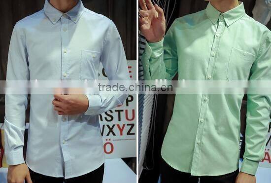 Button down collar mens oxford shirts slim fit casual dress shirts