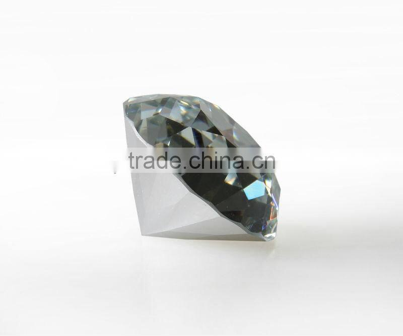 large crystal diamonds with silver plating