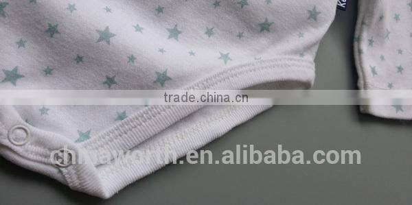 latest model fashion full printed long sleeve Kimono baby romper