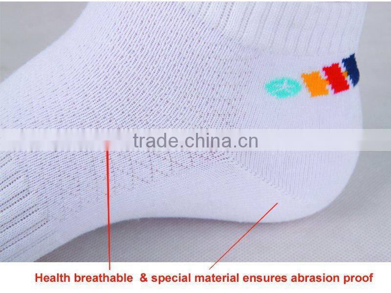 white color antibacterial breathable deodorant socks