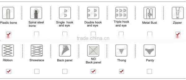 Wholesale Leather Sexy Underbust Corset Waist Cincher