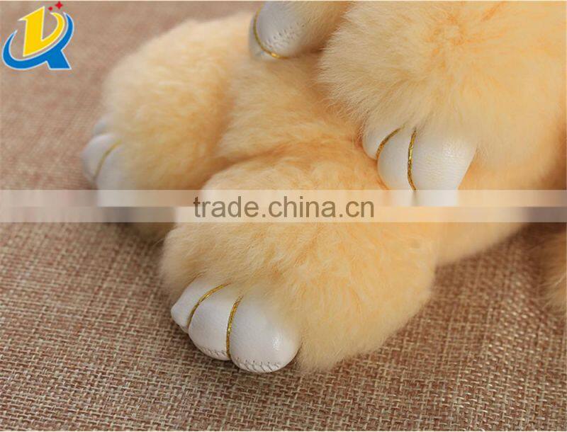 Wholesale Luxury hot sale colorful mink fur novelty rabbit keychain