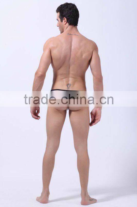 2012sexy color matching G-string for men ,high quality and transparent G-string