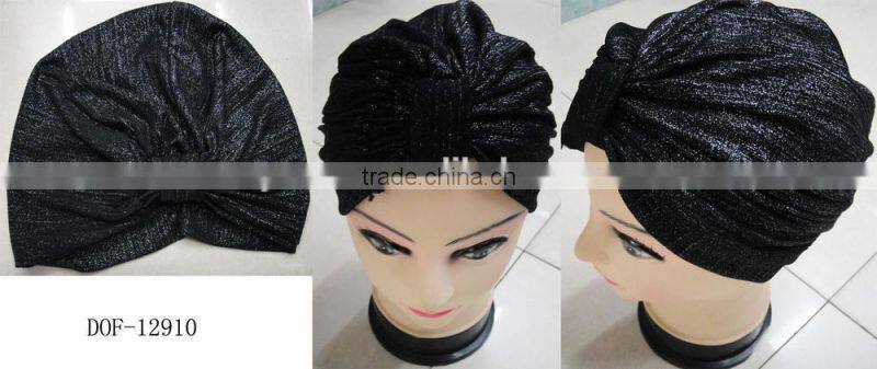 Fashion new latest glitter shine cotton turban shine turban headband