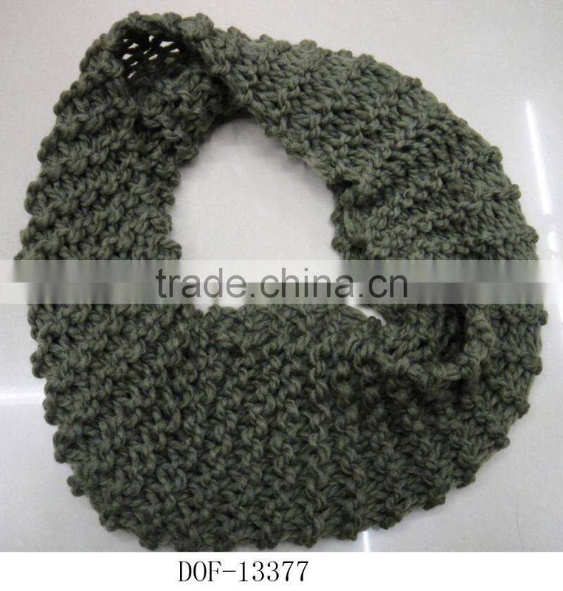 2016 Fashion winter woman hot popular knitted acrylic infinite scarf