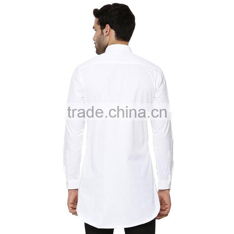 2016 Cotton long sleeve thick black mens shirts latest shirts pattern for men