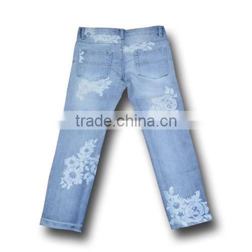 The latest fashion top quality girls jeans boutique clothes for kids