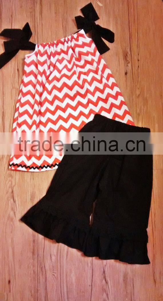 2014 summer girl clothes polka dots kids outfit