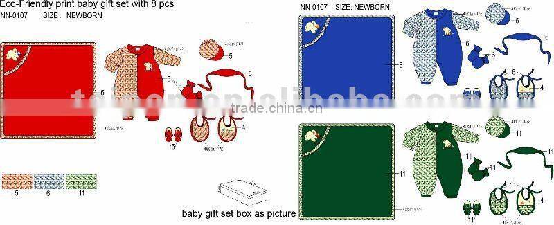 High Quality 6pcs Newest Pretty Baby Clothing Set Baby Gift Box Set for Newborn Wholesale