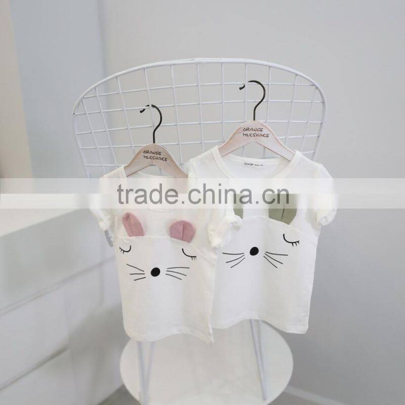 2017 new design shirts kids cartoon cotton t shirt halloween cosplay child costume