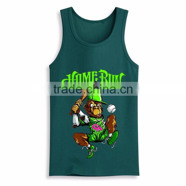 Wholesale Cheap Printed Design Screen Printing Custom Stringer Bodybuilding Tank Top