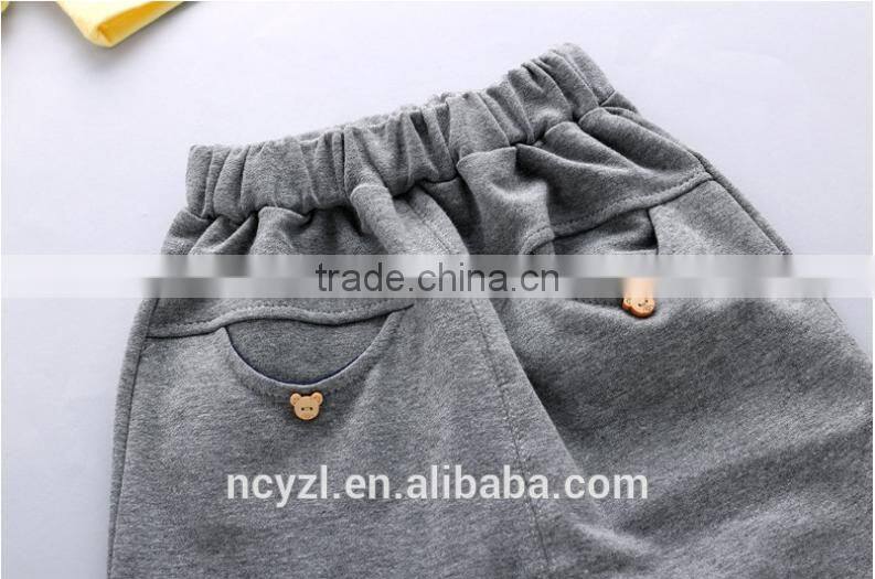 100% cotton autumn and spring baby clothes and boys hoodies sets