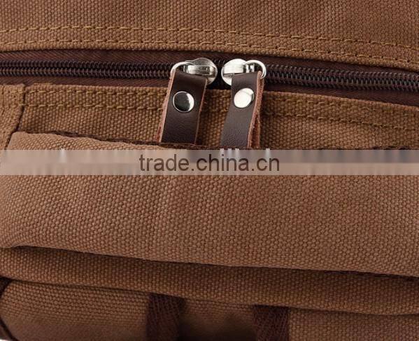 2016 new style china sport canvas backpack wholesale leather custom fashion backpack