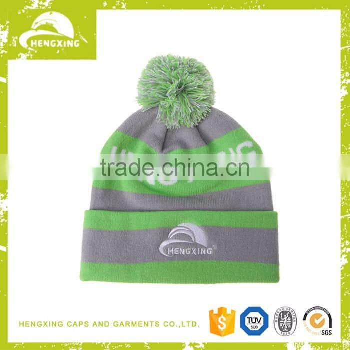 Custom hip hop winter 100% cotton beanie hat