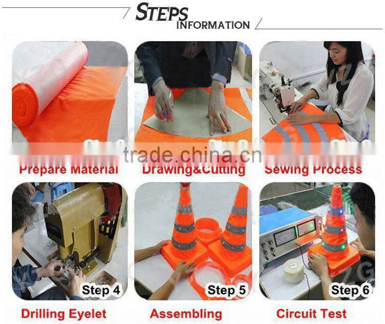collapsible portable safety orange foldable traffic cone