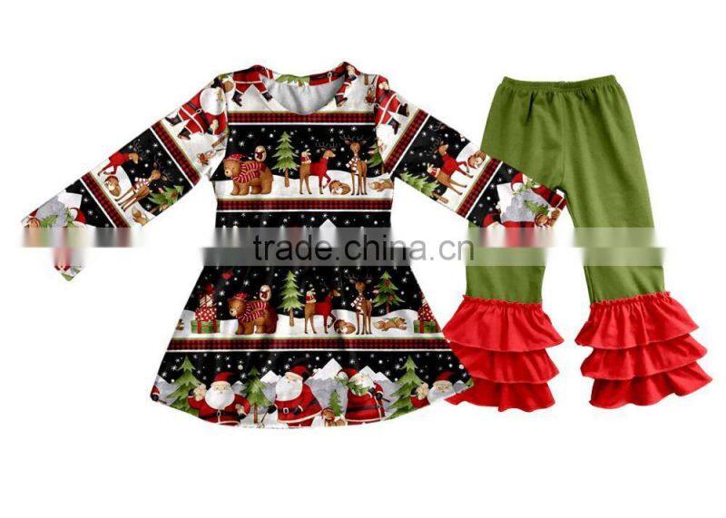 2017 wholesale girls persnickety remake baby girl clothing bulk kids clothes children's boutique clothing with ruffle pants