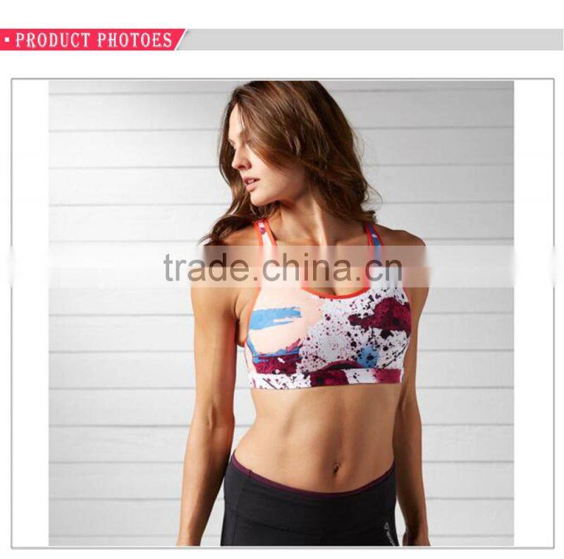 Custom high support train sexy wholesale sports women bra