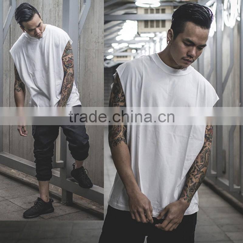 Custom new fashion boys & girls cotton blank tops / tank top T13366