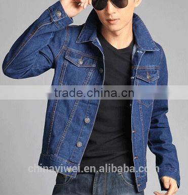 easy-maching denim fabric fit cutting jacket for man