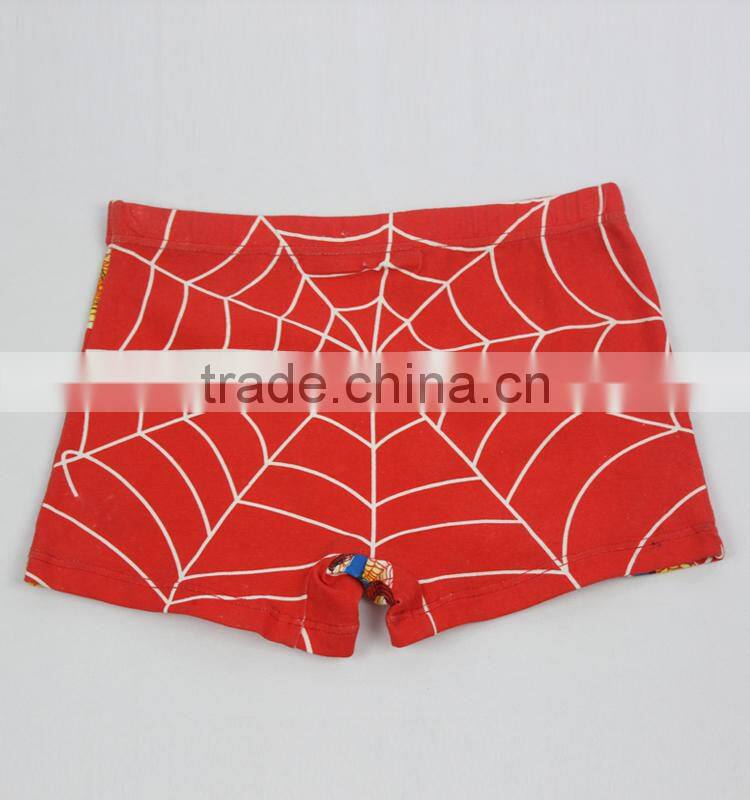 Hottest sale Red cartoon boxer children underwear boy models