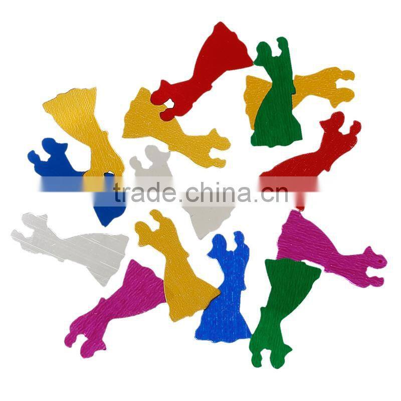 PVC Confetti Party Decoration Wedding Bride and Groom At Random