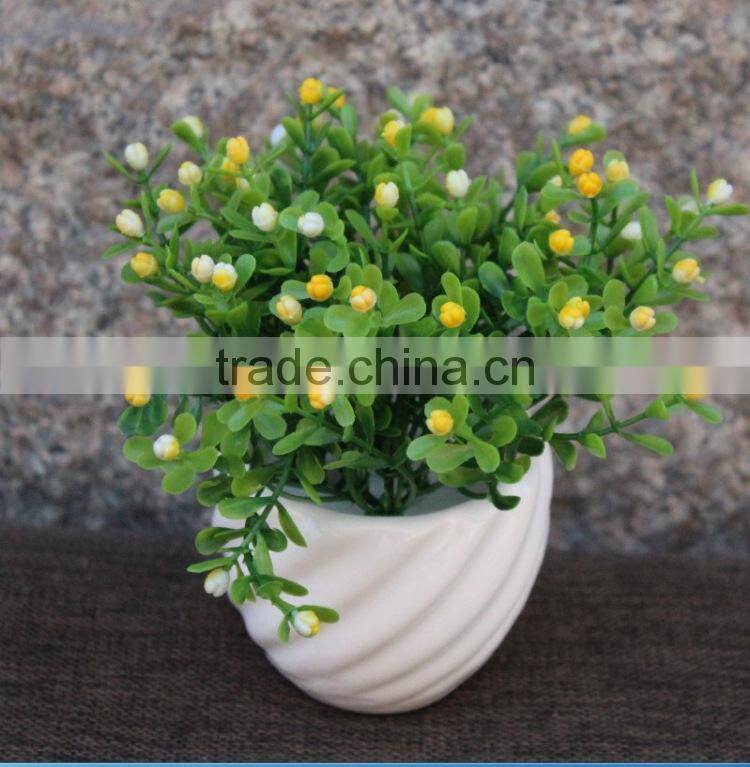 Cheap Modern Mini white decoration desk ceramic flower vase pot