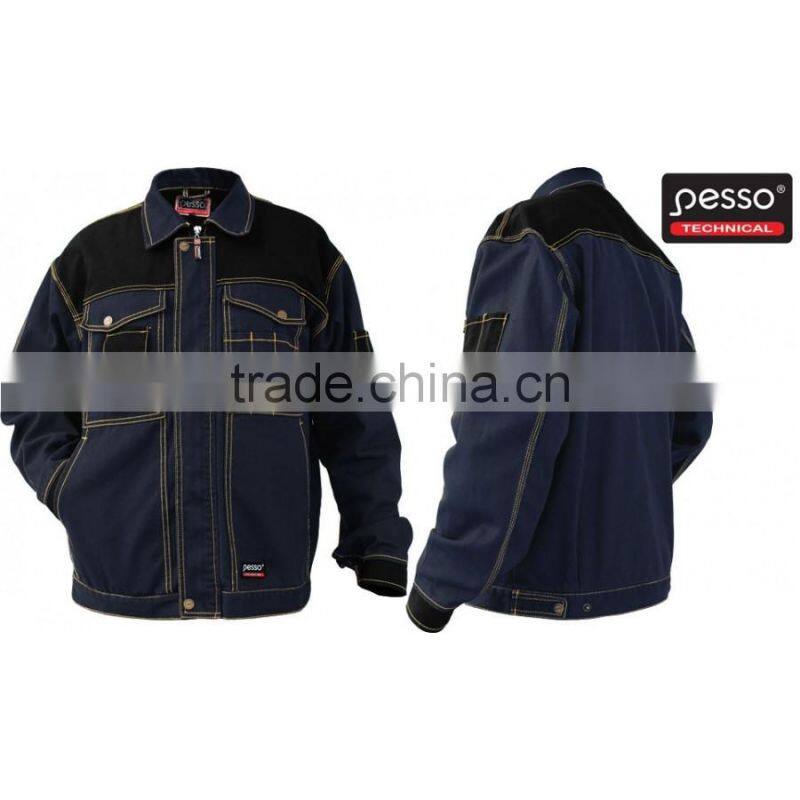 PESSO Canvas polyester cotton green workwear bibpants