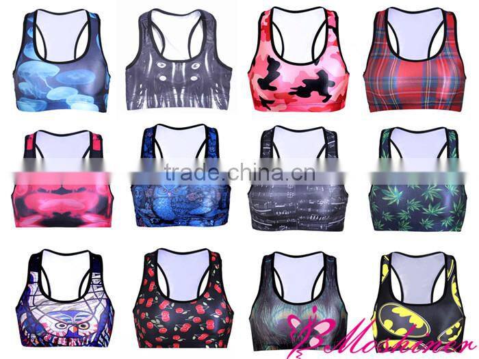 sexy women cycling sportswear crossed straps sports bra