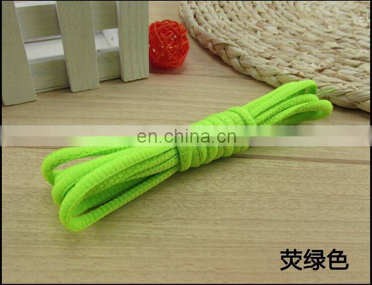Strong fashinable 5mm polyester round shoelace