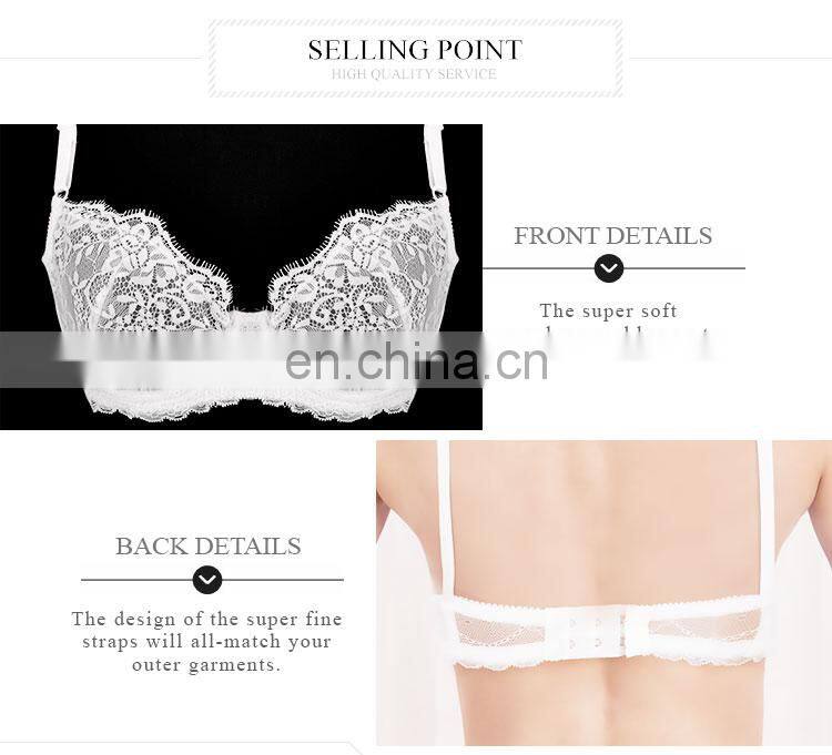 Fitness Full Transparent Sexy Design Girls Lace Bra Bralette