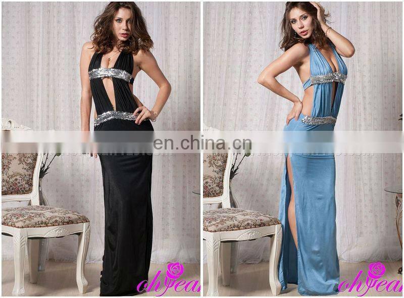 Romantic design sexy woman long prom dress