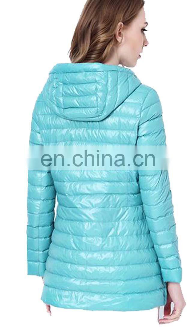 for woman winter wear 90% duck down fill waterproof jacket