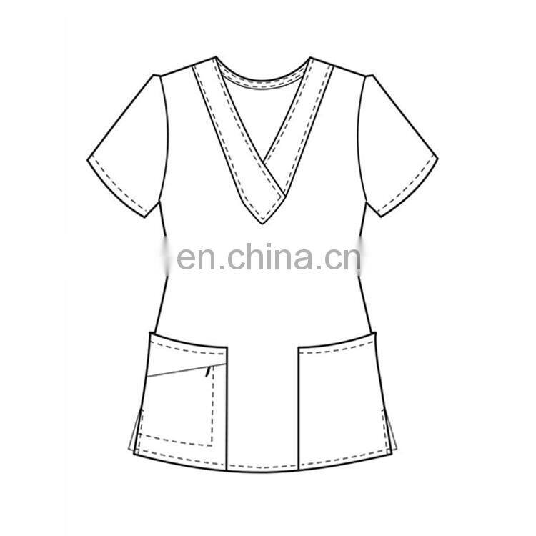 Scrubs tops new fashion hospital uniform for doctor