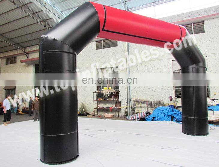 Customized black advertising Inflatable Arch with detachable printing