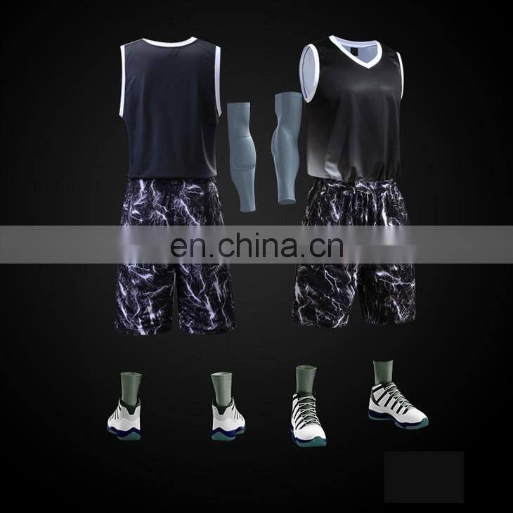 2016 Latest design men sublimation basketball jersey sets 100% polyester