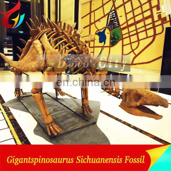 lifesize realistic Dinosaur skeleton fossil sculpture for Sale