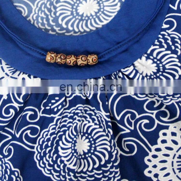 Factory Direct sale short sleeve flower pattern plus size dress women
