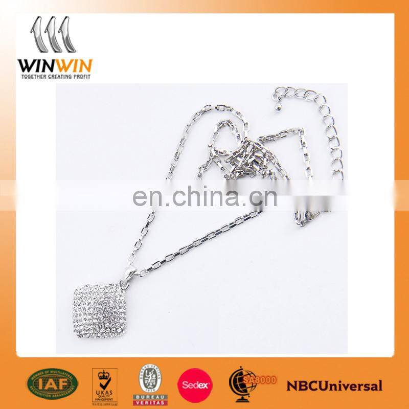 Custom fashion logo alloy necklace for gifts