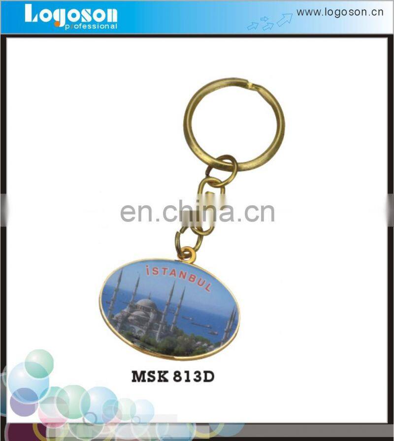 New Style Germany Souvenir Cheap Custom Metal Die Cut Keychains