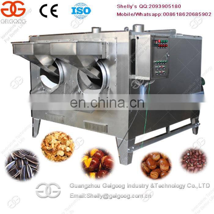 Electricity Type Hemp Seed Chili Hazelnut Soybean Roasting Roaster Machine Roasted Macadamia Nut Processing Line