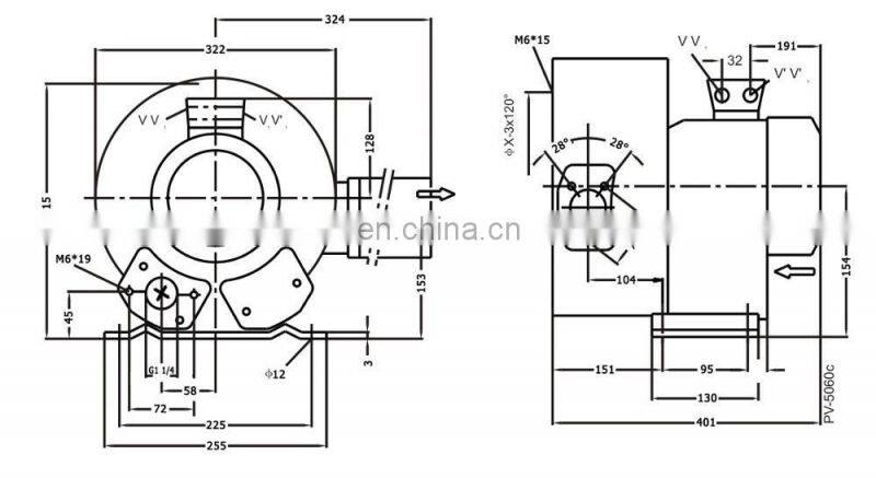 German Design Siemens Ring Blower With High Pressure