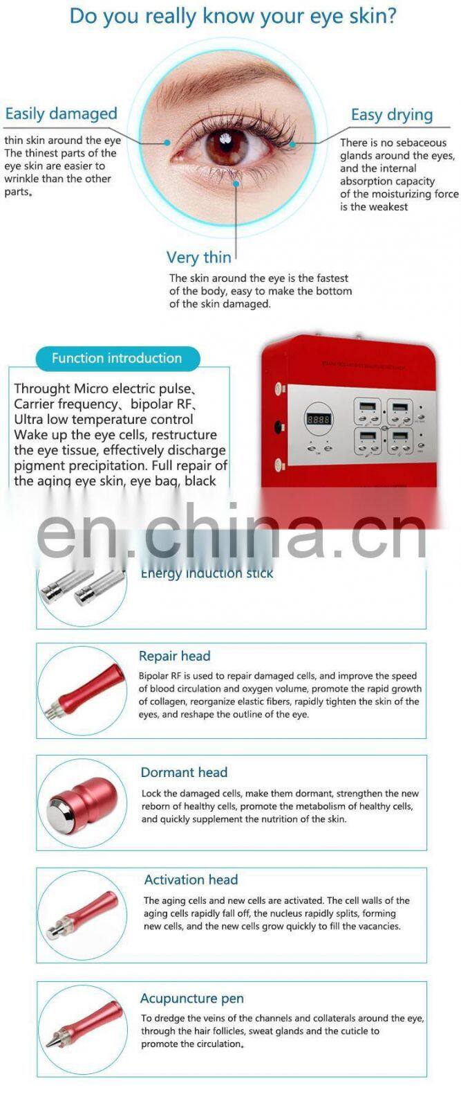 Mutifunctinal skin tightening  eyes bag removal  black circle removal  anti-wrinkle eyes care machine