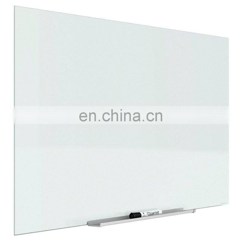 Factory Price school teaching magnetic tempered glass writing board White board
