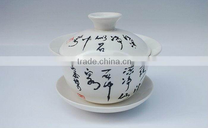 Hand Painted Porcelain Gongfu Teacup Gaiwan