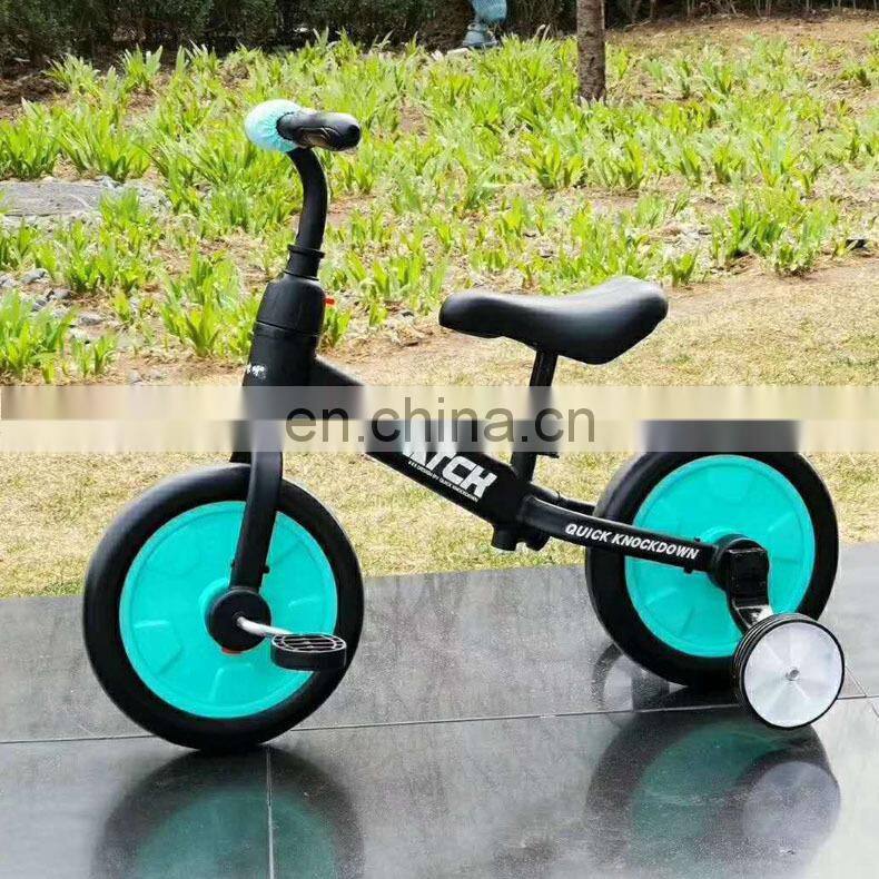 Cheap factory product 2 IN 1 kids steel balance bike children bicycle