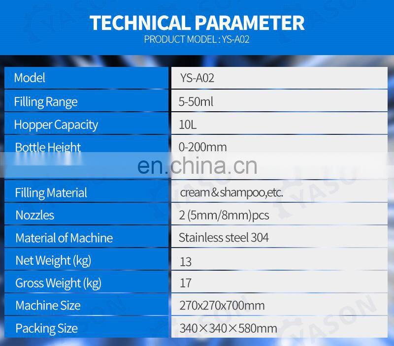Cheap Small Pneumatic Filling Machine For Paste Skin Cream Oil