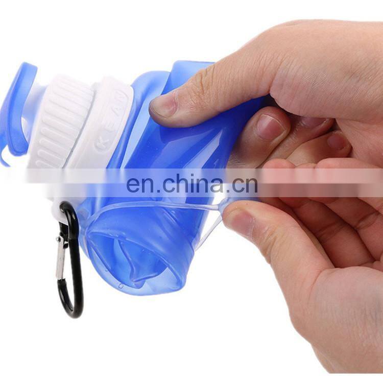 Eco-friendly Foldable/Collapsible Silicone Water Bottle